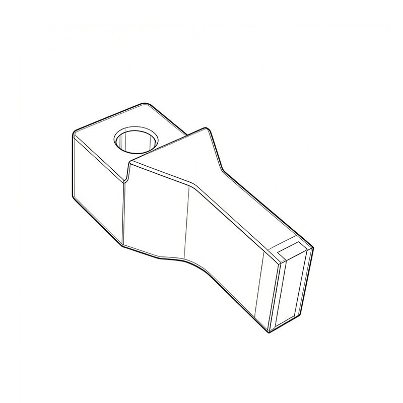 1045 and Tunsten Carbideng Holder Technical Line Drawing With Silver Brazed Tungsten Carbide Fixture